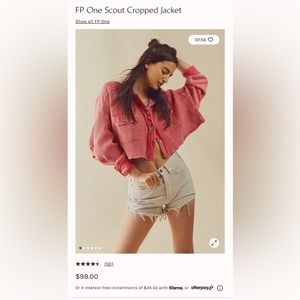 Free People Cropped Jacket